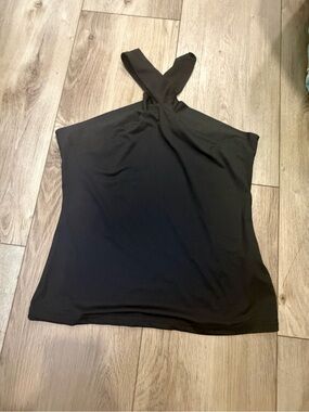 Women’s Black Crisscross Halter Top